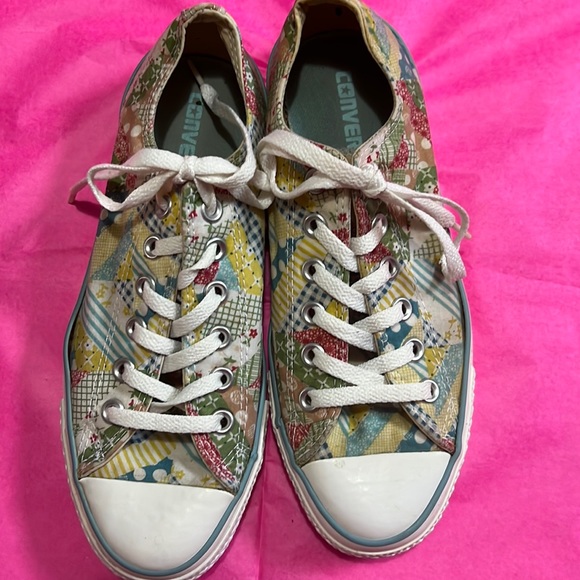 Converse Shoes - Ladies patchwork Converse tennis shoes